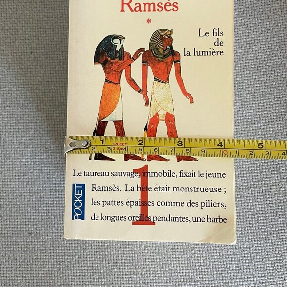 VINTAGE Christian Jacq Ramsès Five 5 Books Robert Laffont Pocket, Tomes 1 à 5 - Picture 14 of 14